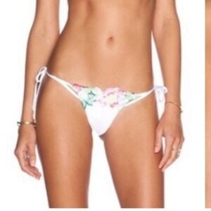 Beach Bunny Floral Daze Bikini‎ Bottom Pink White